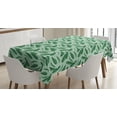 thumbnail image 1 of Ambesonne Banana Leaf Tablecloth Rectangular Table Cover, Cartoon Leafage, 60"x90", Forest Green, 1 of 4