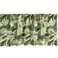 thumbnail image 1 of Ambesonne Banana Leaf Window Valance, Caribbean Vintage, 54" X 12", Pale Green Dark Green, 1 of 3