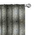 thumbnail image 1 of Ambesonne Baroque 4-Panel Curtains, Vintage Ornate and Eastern, 56"x63", Sepia Dark Tan, 1 of 4