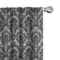 thumbnail image 1 of Ambesonne Baroque Curtains, Vintage Lace Style, Pair of 28"x84", Black and White, 1 of 5