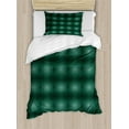 thumbnail image 1 of Ambesonne Baroque Duvet Cover Sets, Dark Monochrome Pattern, 2-Twin, Hunter Green Mint Green, 1 of 4