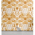 thumbnail image 1 of Ambesonne Baroque Peel & Stick Wallpaper for Home, Swirls Leaves Lyra Damask, 13"x72", Marigold White, 1 of 5