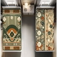 thumbnail image 1 of Ambesonne Baseball Fitted Sheet Set 2 Pack All-Round Elastic, Autumn Farmhouse Leaves, King Size, Laurel Green Cinnamon, 1 of 3