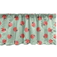 thumbnail image 1 of Ambesonne Baseball Window Valance, Softball Theme with Ball on Pale Green Background Outdoor Sports Pattern American, Curtain Valance for Kitchen Bedroom Decor with Rod Pocket, 54" X 18", Multicolor, 1 of 3