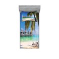 thumbnail image 1 of Ambesonne Beach Fitted Sheet & Pillow Sham Set, Caribbean Tropical Coast, Twinxl, Multicolor, 1 of 2