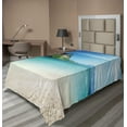 thumbnail image 1 of Ambesonne Beach Flat Sheet, Tropic Island Scenery, TwinXL Size, Blue Cream Green, 1 of 1