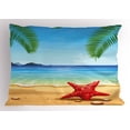 thumbnail image 1 of Ambesonne Beach Pillow Sham, Starfish Ornate Design, 26" X 20", Multicolor, 1 of 2