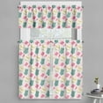 thumbnail image 1 of Ambesonne Beach Valance & Curtain, Swimwear and Bikinis Plot, 55"x36", Pastel Pink and Cadet Blue, 1 of 7