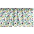 thumbnail image 1 of Ambesonne Beach Window Valance, Pattern of Tropical Summer Elements Waves Seashells Sailing Splashes Sunbathing, Curtain Valance for Kitchen Bedroom Decor with Rod Pocket, 54" X 12", Multicolor, 1 of 3