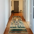 thumbnail image 1 of Ambesonne Bear Decorative Rug Carpet, Southwestern Motifs Animals, 2' 5" x 7' 5", Peach Redwood Dark Teal, 1 of 3