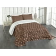 thumbnail image 1 of Ambesonne Bear Quilted Bedspread Set 2 Pcs, Flock of Big Angry Bears, Twin Size, Umber Brown and Cocoa, 1 of 5