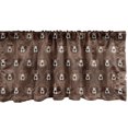 thumbnail image 1 of Ambesonne Bear Window Valance, Flock of Big Angry Bears, 54" X 18", Umber Brown and Cocoa, 1 of 5