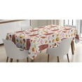 thumbnail image 1 of Ambesonne Bee Tablecloth Rectangular Table Cover, Autumn Forest Wildlife, 52"x70", Multicolor, 1 of 4