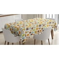 thumbnail image 1 of Ambesonne Bee Tablecloth Rectangular Table Cover, Cartoon Apiary Elements, 60"x90", Multicolor, 1 of 4
