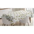 thumbnail image 1 of Ambesonne Bee Tablecloth Rectangular Table Cover, Simple Doodle Flying Bee, 52"x70", Brown Yellow White, 1 of 4