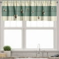 thumbnail image 1 of Ambesonne Bee Valance Pack of 2, Spring Farmhouse Bumblebee Art, 54"X12", Grey Teal Eggshell Amber, 1 of 5