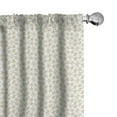 thumbnail image 1 of Ambesonne Beige Window Curtains, Abstract Floral Stars, Each 28" W x 84" L, Tan White, 1 of 5