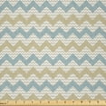 thumbnail image 1 of Ambesonne Beige Fabric by the Yard Microfiber, Herringbone Line Pattern, 1 Yard, Beige Stale Blue Dust, 1 of 2