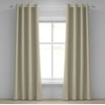thumbnail image 1 of Ambesonne Beige Grommet Curtain, 3 Dimensional Stripes, 50" x 96", Ivory Beige, 1 of 6