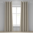thumbnail image 1 of Ambesonne Beige Grommet Curtain, Polka Dot Classic Retro Print, 50" x 108", Beige Tan, 1 of 6