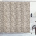 thumbnail image 1 of Ambesonne Beige Shower Curtain, Circular Composition Lace, 69"Wx75"L, Tan Brown, 1 of 3