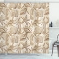thumbnail image 1 of Ambesonne Beige Shower Curtain, Exotic Marine Animals, 69"Wx75"L, Beige, 1 of 4