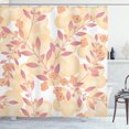 thumbnail image 1 of Ambesonne Beige Shower Curtain, Floral Art Berry Pastel, 69"Wx84"L, Pink Peach, 1 of 5