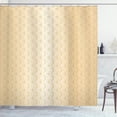 thumbnail image 1 of Ambesonne Beige Shower Curtain, Geometric Gold Patterns, 69"Wx75"L, Pale Peach Brown, 1 of 5