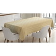 thumbnail image 1 of Ambesonne Beige Tablecloth Rectangular Table Cover, Geometric Gold Patterns, 60"x84", Pale Peach Brown, 1 of 3