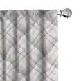 thumbnail image 1 of Ambesonne Beige Tan Curtains, Checkered Rustic Gingham, Pair of 28"x63", Pale Eggshell Taupe Grey, 1 of 4