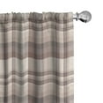 thumbnail image 1 of Ambesonne Beige Tan Curtains, Retro Stripes Scottish, Pair of 28"x63", Pale Redwood and Champagne, 1 of 4