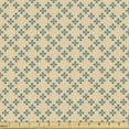thumbnail image 1 of Ambesonne Beige Tan Fabric by the Yard Upholstery, Geometric Leaf Foral Art, 2 Yards, Pale Peach and Cadet Blue, 1 of 5