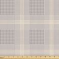 thumbnail image 1 of Ambesonne Beige Tan Fabric by the Yard Upholstery, Wales Scottish Abstract, 2 Yards, Warm Taupe Champagne, 1 of 5
