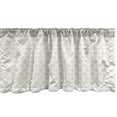 thumbnail image 1 of Ambesonne Beige Window Valance, Delicate Classical Rows, 54" X 12", Eggshell White, 1 of 3