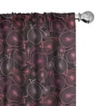 thumbnail image 1 of Ambesonne Bicycle Curtains, Vintage Bikes in Pink, Pair of 28"x63", Multicolor, 1 of 5