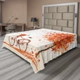thumbnail image 1 of Ambesonne Bicycle Flat Sheet, Orange Autumn Tree, King Size, Orange, 1 of 1