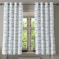 thumbnail image 1 of Ambesonne Bicycle Grommet Curtain, Dutch Ornament Drawings, 50" x 63", White Night Blue, 1 of 6