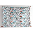 thumbnail image 1 of Ambesonne Bicycle Pillow Sham, Retro Hipster Lifestyle, 26" X 20", Multicolor, 1 of 2