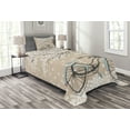 thumbnail image 1 of Ambesonne Bicycle Quilted Bedspread Set 2 Pcs, Blooming Tree in Spring, Twin Size, Multicolor, 1 of 3