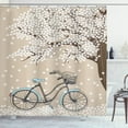 thumbnail image 1 of Ambesonne Bicycle Shower Curtain, Blooming Tree in Spring, 69"Wx75"L, Multicolor, 1 of 3
