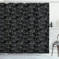 thumbnail image 1 of Ambesonne Bicycle Shower Curtain, Vintage Bikes Grunge, 69"Wx84"L, Black and White, 1 of 3