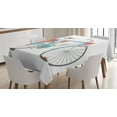 thumbnail image 1 of Ambesonne Bicycle Tablecloth Rectangular Table Cover, Classic Tour Bike Bags, 60"x84", Multicolor, 1 of 3