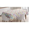 thumbnail image 1 of Ambesonne Bicycle Tablecloth Rectangular Table Cover, Different Colored Bikes, 52"x70", Multicolor, 1 of 4