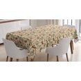 thumbnail image 1 of Ambesonne Bicycle Tablecloth Rectangular Table Cover, Hipster Gentleman Theme, 52"x70", Multicolor, 1 of 4