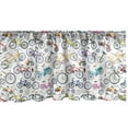 thumbnail image 1 of Ambesonne Bicycle Window Valance, Retro Colorful Bikes, 54" X 18", Multicolor, 1 of 3