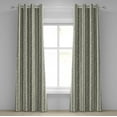 thumbnail image 1 of Ambesonne Birch Grommet Curtain, Trees Nature Boho Composition, 50" x 108", Pale Yellow and Warm Taupe, 1 of 6