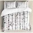 thumbnail image 1 of Ambesonne Birch Tree Duvet Cover Set, 1 of 3