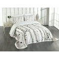 thumbnail image 1 of Ambesonne Birch Tree Quilted Bedspread Set 3 Pcs, Seasonal Woodland, King Size, Black and White, 1 of 5