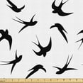 thumbnail image 1 of Ambesonne Bird Fabric by the Yard Upholstery, Abstract Animal Shadowy Layout, 2 Yards, White Charcoal Grey, 1 of 5