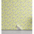 thumbnail image 1 of Ambesonne Bird Peel & Stick Wallpaper for Home, Origami Style Crane and Swans, 13"x36", Pale Yellow White, 1 of 6